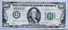 $100 1928 A FRN Note.
