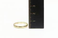 14K Yellow Gold 1930's Classic Graduated Simple Wedding Band Ring