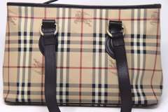 Burberry Haymarket Check Coated Canvas Regent Tote