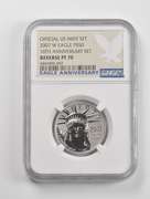 PF70 Reverse 2007-W $50 American 1/2 Oz Platinum Eagle Anv Set NGC
