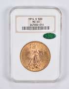 MS65 1914-S $20 Saint-Gaudens Gold Double Eagle CAC NGC