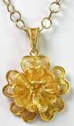 Vermeil Flower Necklace