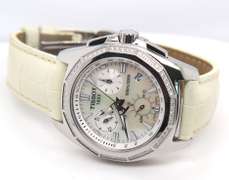 Tissot PRC 100 Diamond Bezel Streel Mop Dial Quartz Watch