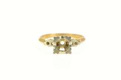 14K Yellow Gold Vintage NOS 1950's 5.0mm Engagement Setting Ring