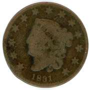 1831 Coronet Head Large Cent