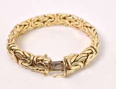 Sensational Byzantine Bracelet in 14K Yellow Gold