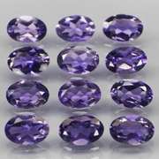 Collectors 4.35ct very best blue violet hue Iolite set