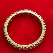 14K GOLD AND DIAMOND ETERNITY RING