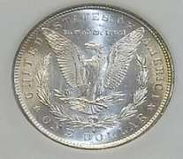 1890-S Morgan Dollar PCI MS-62, Premium.