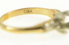 14K Yellow Gold Vintage NOS 1950's 4.9mm Engagement Setting Ring