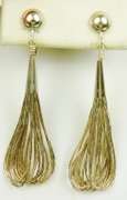 Sterling Liquid Silver Dangly Earrings