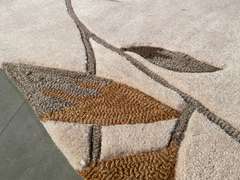 MODERN HAND MADE CARVED RUG 5x8