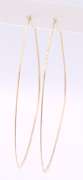 Lovely Yellow Gold Large Hoop Earrings