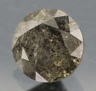 Beautiful .80ct gray and black Diamond solitare