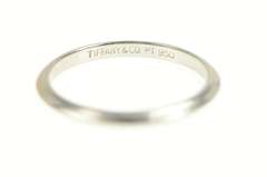 Platinum Tiffany & Co. 1.9mm Ridged Wedding Band Ring