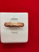 LADIES 14K ROSE GOLD AND DIAMOND BAND