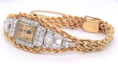 LADIES ANTIQUE HAMILTON DIAMOND WATCH