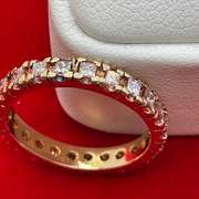 14K GOLD AND DIAMOND ETERNITY RING