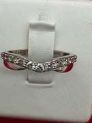 14K WHITE GOLD AND DIAMOND RING