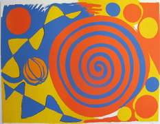 Alexander Calder, Spirale Avec Citrouille 1973