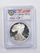 PR69DCAM 1993-P American Silver Eagle Signed Standish Cameo PCGS