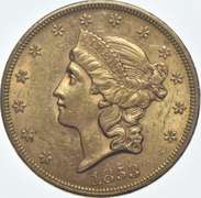 1853 $20 Liberty Head Gold Double Eagle