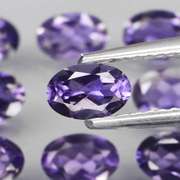 Collectors 4.35ct very best blue violet hue Iolite set