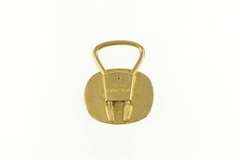 18K Yellow Gold Bulgari Two Tone North Star Symbol Key Ring