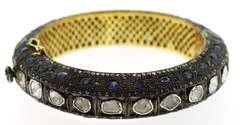 Alluring Sapphire and Diamond Bangle