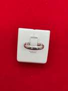 LADIES 14K WHITE GOLD AND DIAMOND BAND