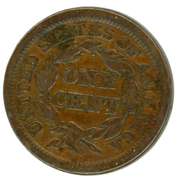 1851 Braided Hair Large Cent