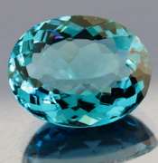 Designer 25.96ct aqua blue Hydrothermal Amethyst