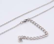 Vintage Sterling Silver Rolo Chain Necklace