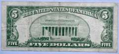 $ 5 North Africa 1934 A Silver Certificate