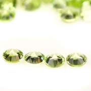 Solitaire cut! Unheated! 15.14ct Peridot set