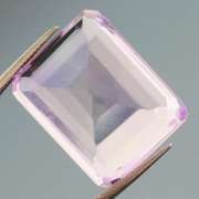 Bright violet 10.39ct emerald cut Amethyst