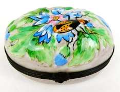 Signed Limoges, France Handpainted Large Box
