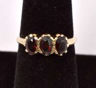 Amazing Garnet Ring in 14K Yellow Gold