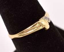 Petite Diamond Ring in 18K Yellow Gold