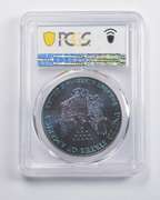 MS67 1993 American Silver Eagle PCGS Insane Color