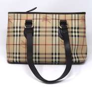 Burberry Haymarket Check Coated Canvas Regent Tote