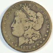 Key date 1878-CC Morgan Silver Dollar. Scarce 'CC'