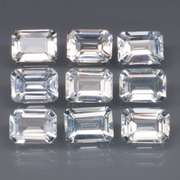 Superb 11.28ct UNHEATED diamond white Topaz set
