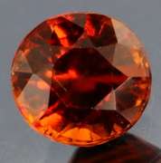 Amazing red orange color in this 3.28ct Garnet