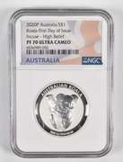PF70 UCAM 2020-P Australia 1 Dollar 1 Oz .999 Fine Silver - FDOI - NGC