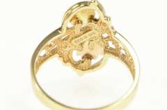 10K Yellow Gold Black Hills Ornate Leaf Scroll Statement Ring