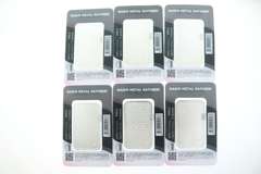 Six Set Pure .999 Silver Bars