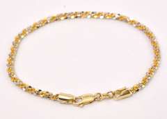 Lovely Margherita Chain Bracelet in 14K Two-tone Gold