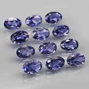 Collectors 4.23ct very best blue violet hue Iolite set