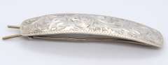 Vintage Sterling Silver Signed Hair Clip